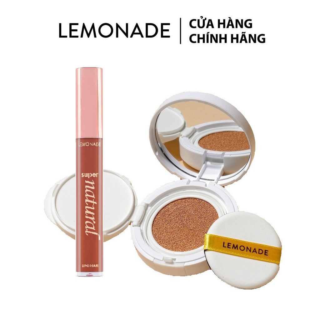 tuan099 Combo Lemonade Phấn nước đơn Matte Addict Cushion 15g và Son kem lì SuperNatural Matte Lipcream 5g tuan099 | BigBuy360 - bigbuy360.vn