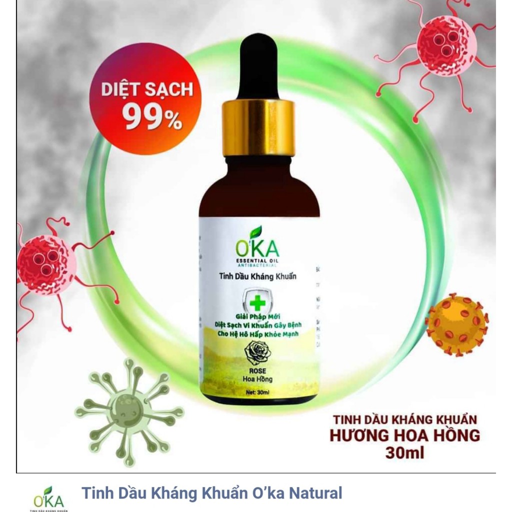 Tinh dầu kháng khuẩn Oka chống cov-19 30ml