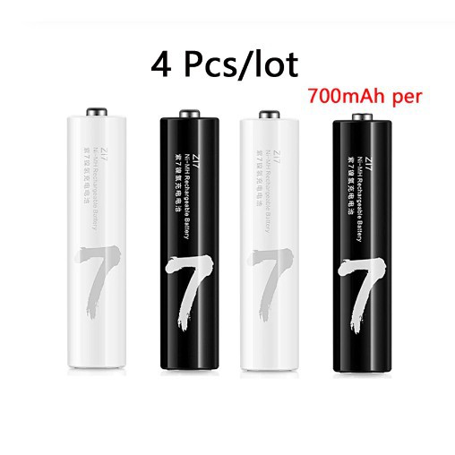 4 viên Pin tiểu sạc nhiều lần AA ,AAA Xiaomi Rechargeable Batteries ZI5 / ZI7