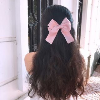 Kẹp tóc nơ - cột tóc nơ lụa 2 tầng