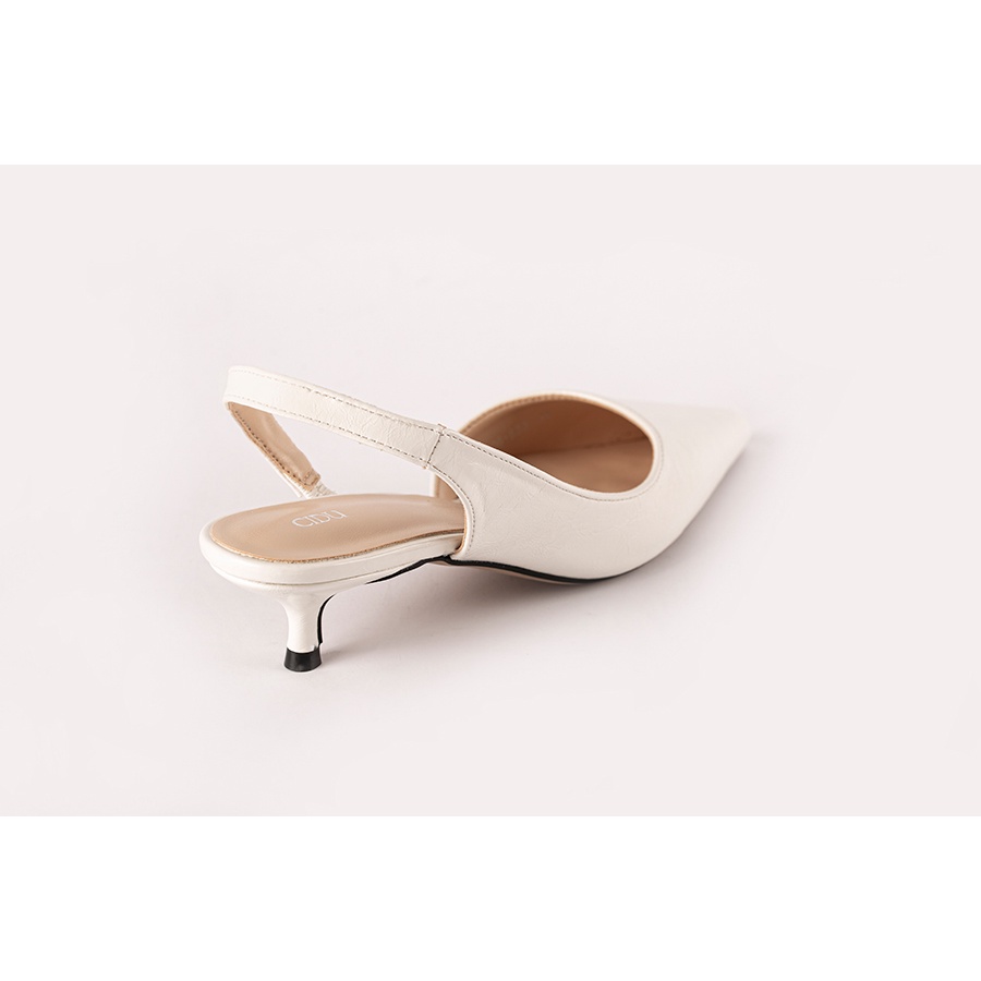 Giày Cao Gót Nữ Slingback Da Mịn Ôm Chân Cidu GN07