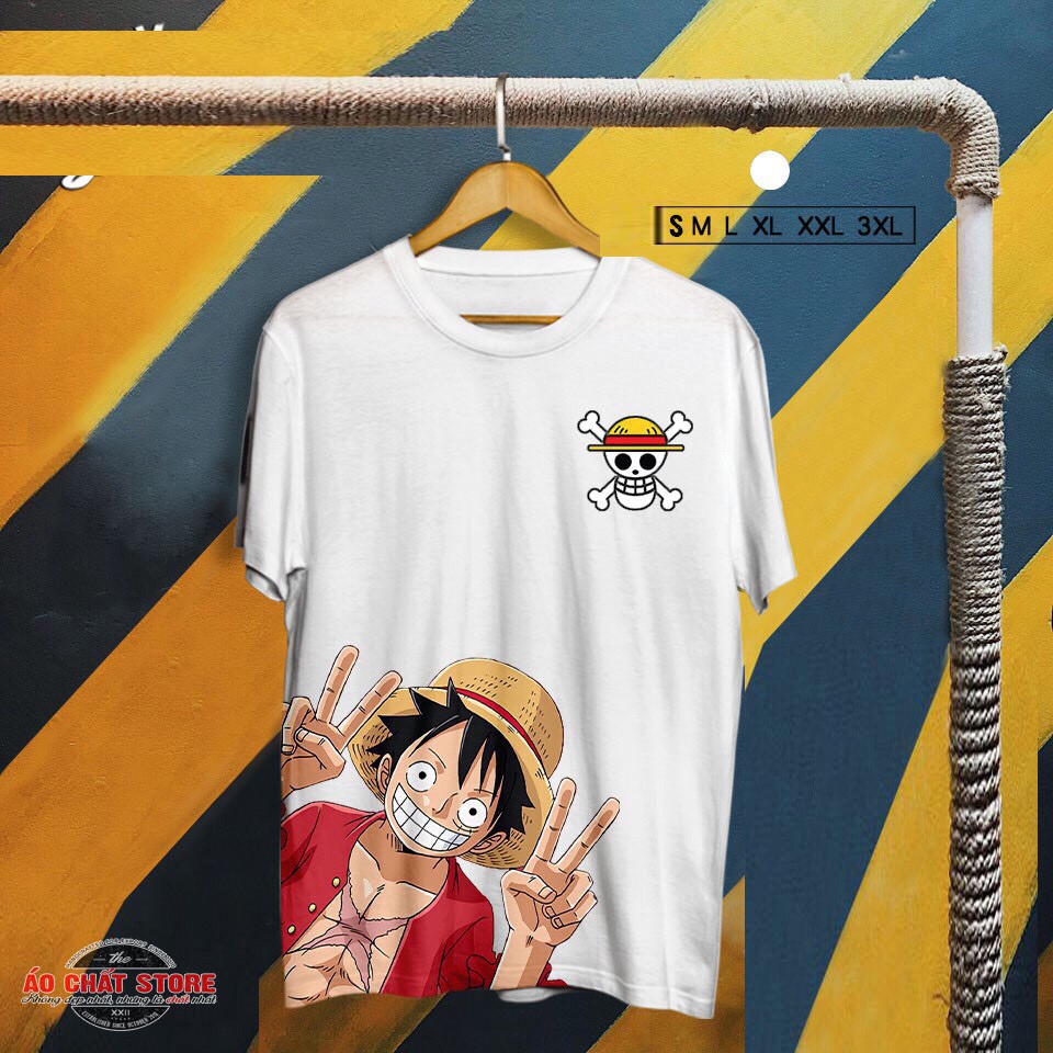 [VIDEO ẢNH THẬT] Áo Thun LUFFY MŨ RƠM Cực Chất | Áo One Piece Đảo Hải Tặc Siêu Đẹp | Hàng Chất  cao cấp