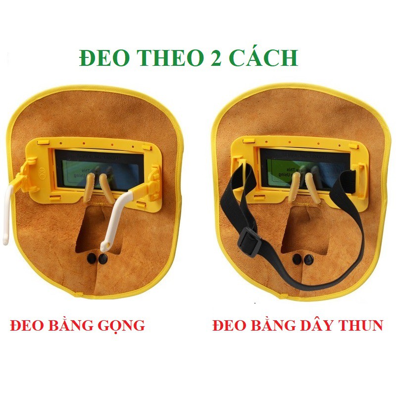 Mặt nạ hàn điện tử da bò chống cháy, gọn nhẹ nhưng bảo vệ được cả đôi mắt và gương mặt bạn - phụ kiện cần thiết cho bạn