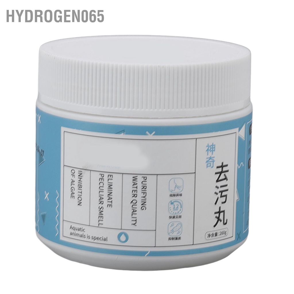 Hydrogen065 Thuốc khử trùng bể cá hấp phụ vật lý Có thể tái sử dụng Ức chế tảo Loại bỏ mùi tanh viên lọc nước