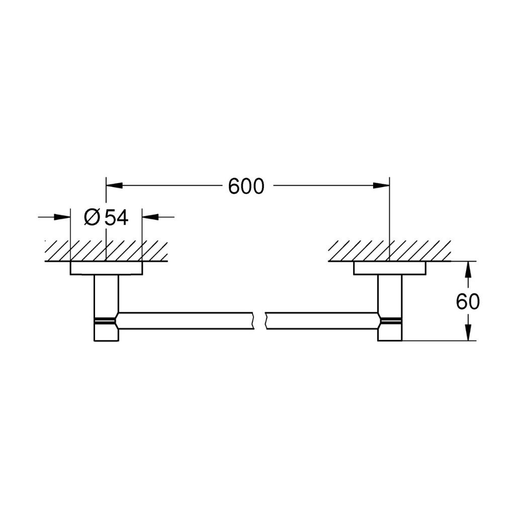 Thanh Treo Khăn GROHE Essentials 600mm - 40366001