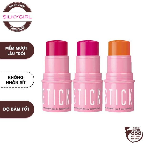 Phấn Má Hồng Dạng Thỏi Xinh Xắn Silkygirl Cool Chic Blush Stick 4g