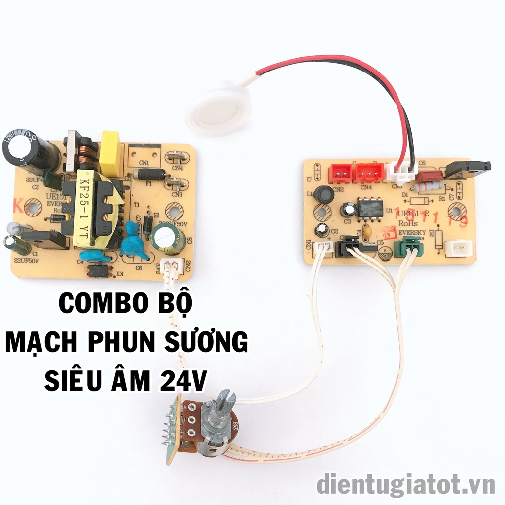 Combo mạch phun sương siêu âm 24V 20W