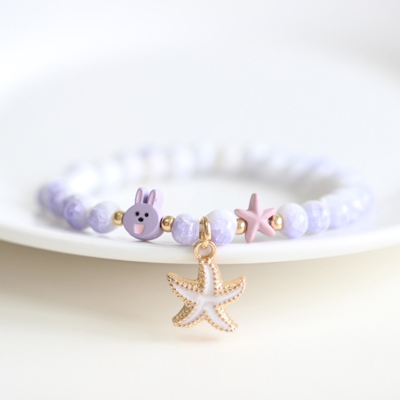 Vòng Tay Hình Ngôi Sao / Thỏ Bằng Gốm Sứ Phong Cách Hàn Quốc Cho Nữ