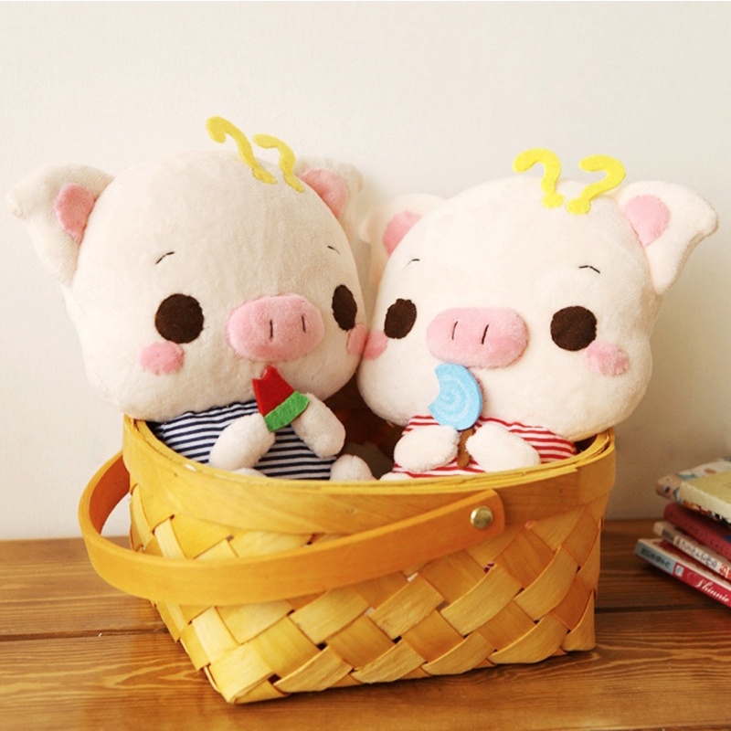 DIY Bộ Kit nguyên liệu tự may thú nhồi bông heo xinh cặp đôi đáng yêu handmade thủ công quà tặng ý nghĩa Lenmade