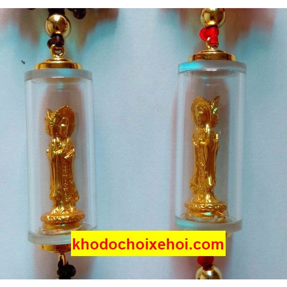 Dây Treo Xe Ô Tô Tượng Phật Bà Quan Âm 3 Mặt - Dây Treo Trang Trí Ô Tô Gương CARZONE.TOP