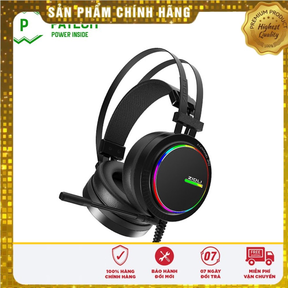 [ Free Ship ] Tai nghe gaming chất lượng cao Zidli ZH11S / Led RGB - Hàng Chính Hãng