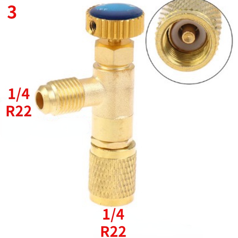 Van chống bỏng nạp gas điều hoà R410A R22 1 / 4 "5 / 16"
