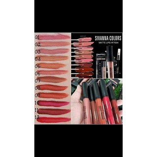Son Kem Lì Sivanna Colors Matte Lips (Gồm 1 son kem lì và 1 chì môi)