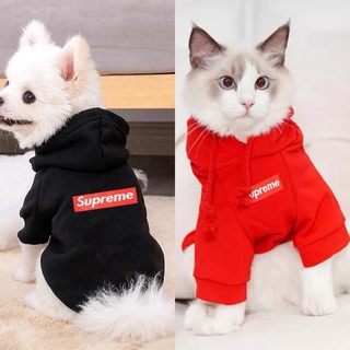 Hình ảnh Áo Hoodie Sup. reme nỉ bông sành điệu cho thú cưng, áo cho chó mèo
