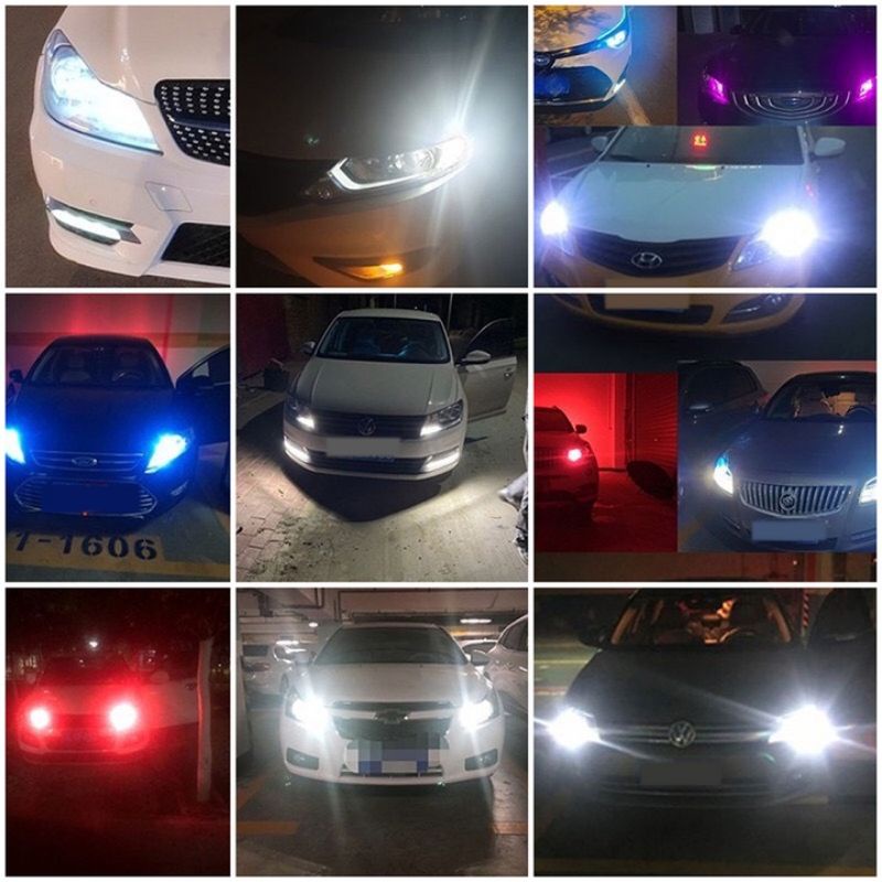 Bộ 2 đèn Led demi sương mù, xi nhan chân cắm T10 siêu sáng gắn mọi loại xe có chống nước