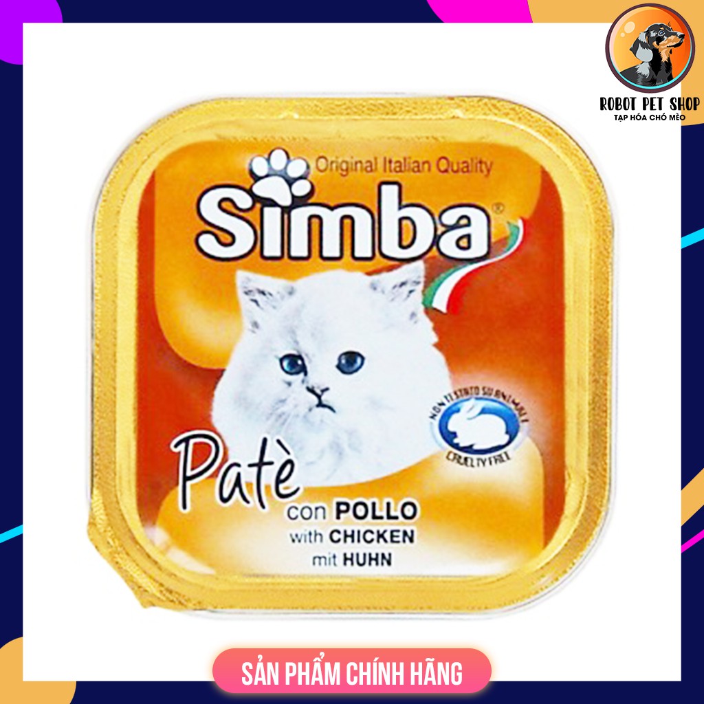 (100g) Pate cho mèo Simba giá rẻ - ROBOT PETSHOP