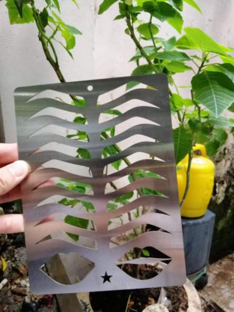 Khuôn Vẽ Mày Môi Inox Trên Da Giả Tập Phun Xăm