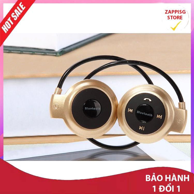 ✔️ Tai nghe bluetooth,Tai nghe Bluetooth không dây mini 503TF (2 tai tròn, vàng)  - Bảo hành 1 đổi 1