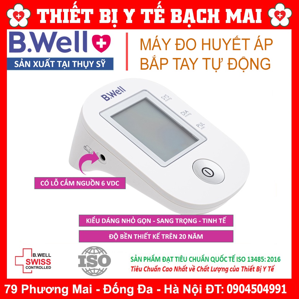 [Bảo Hành 5 Năm] Máy Đo Huyết Áp Tự Động Bắp Tay Bwell PRO33 Chính Hãng