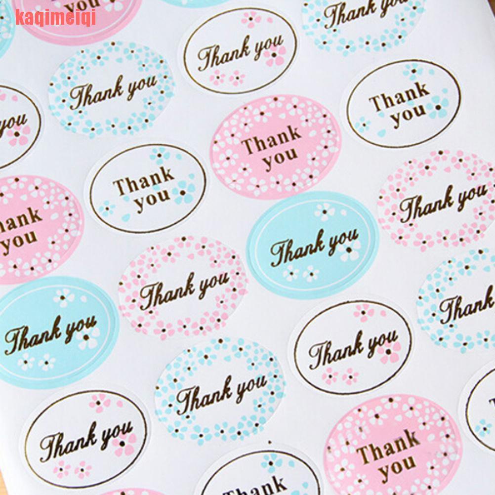 Bộ 24 Miếng Dán Hình Oval In Chữ Thank You Màu Vàng Mới Trang Trí Tiệc Cưới