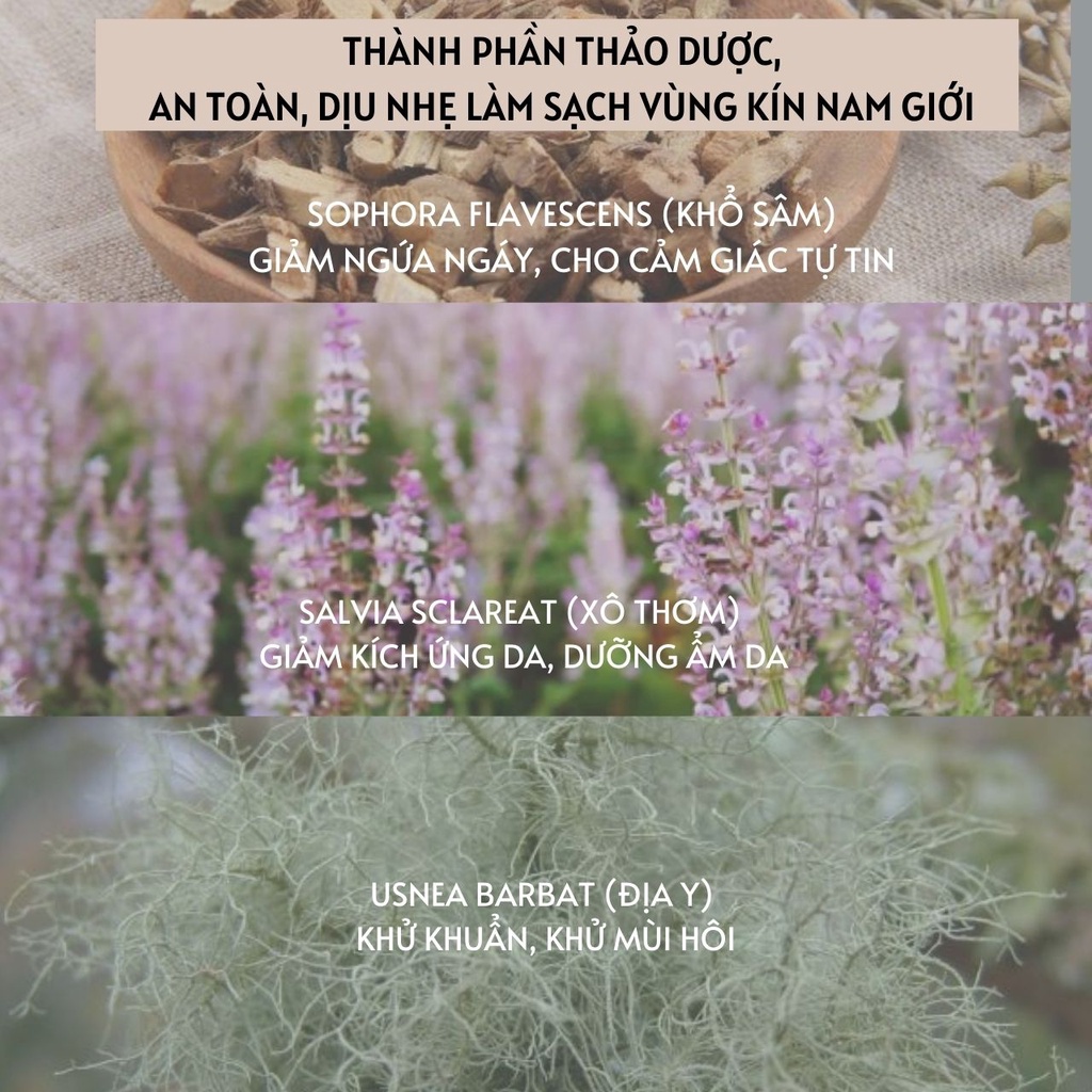 Dung Dịch Vệ Sinh Nam Thảo Dược BLUEMAN Hương Bạc Hà, Làm Sạch Dịu Nhẹ, Khử Mùi