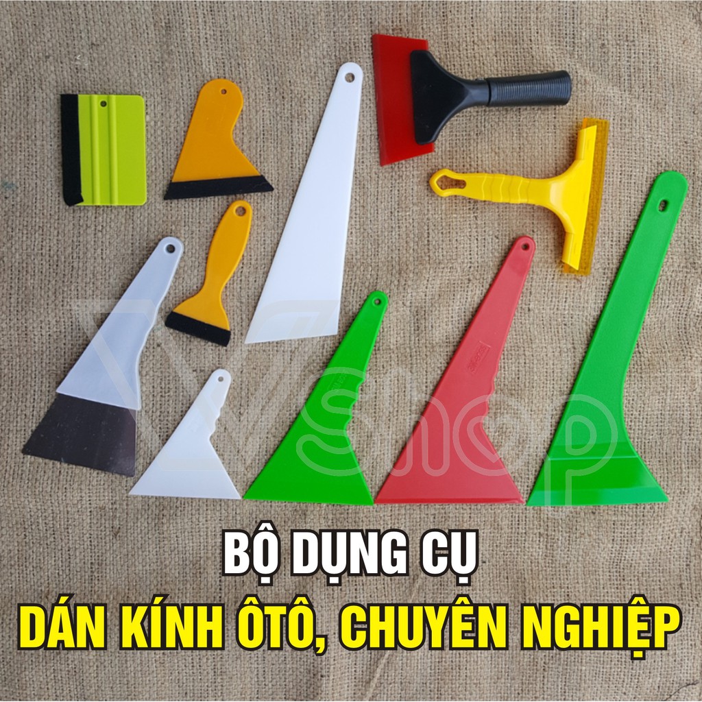 Bộ dụng cụ dán phim cách nhiệt cửa kính xe hơi, ô tô, chuyên nghiệp