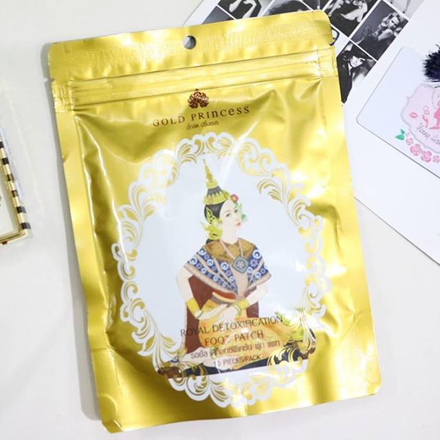 Miếng Dán Thải Độc Bàn Chân GOLD PRINCESS Royal Thái Lan