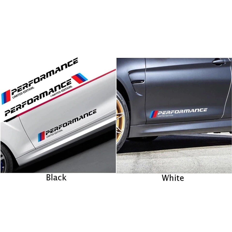 Bộ 2 tem dán cửa xe ô tô Performance 01