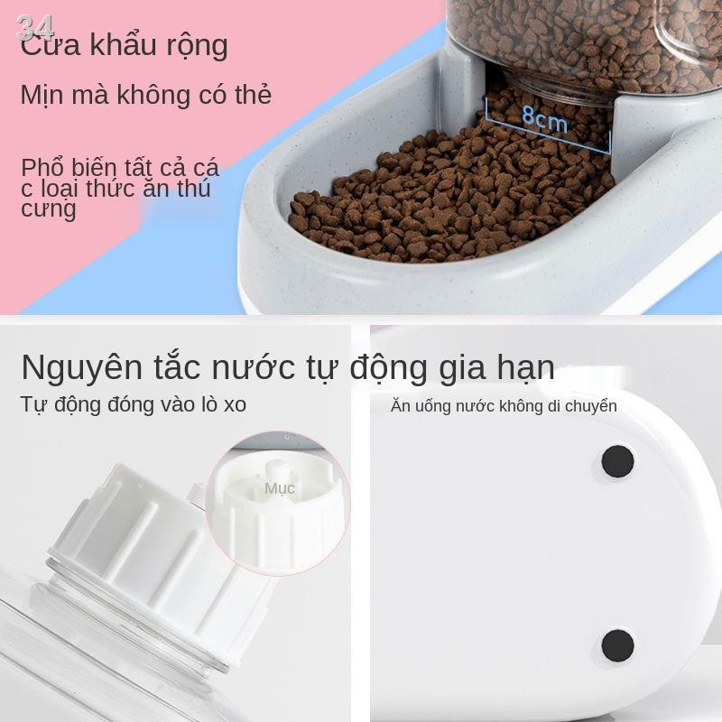 Cho chó ăn thức mèo, máy uống nước và đồ dùng nuôi tự động.UG