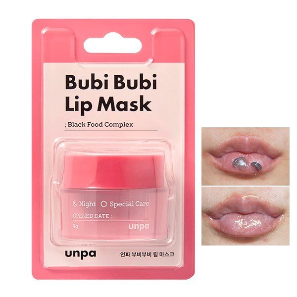 Mặt Nạ Ngủ Môi Unpa Bubi Bubi Lip Mask 9g