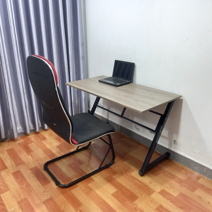 Bàn làm việc Chữ U,K,Z, học tập, Gaming, Kt D1200 x R600 x C750, Chân sắt sơn tĩnh điện, Mặt gổ công nghiệp MDF