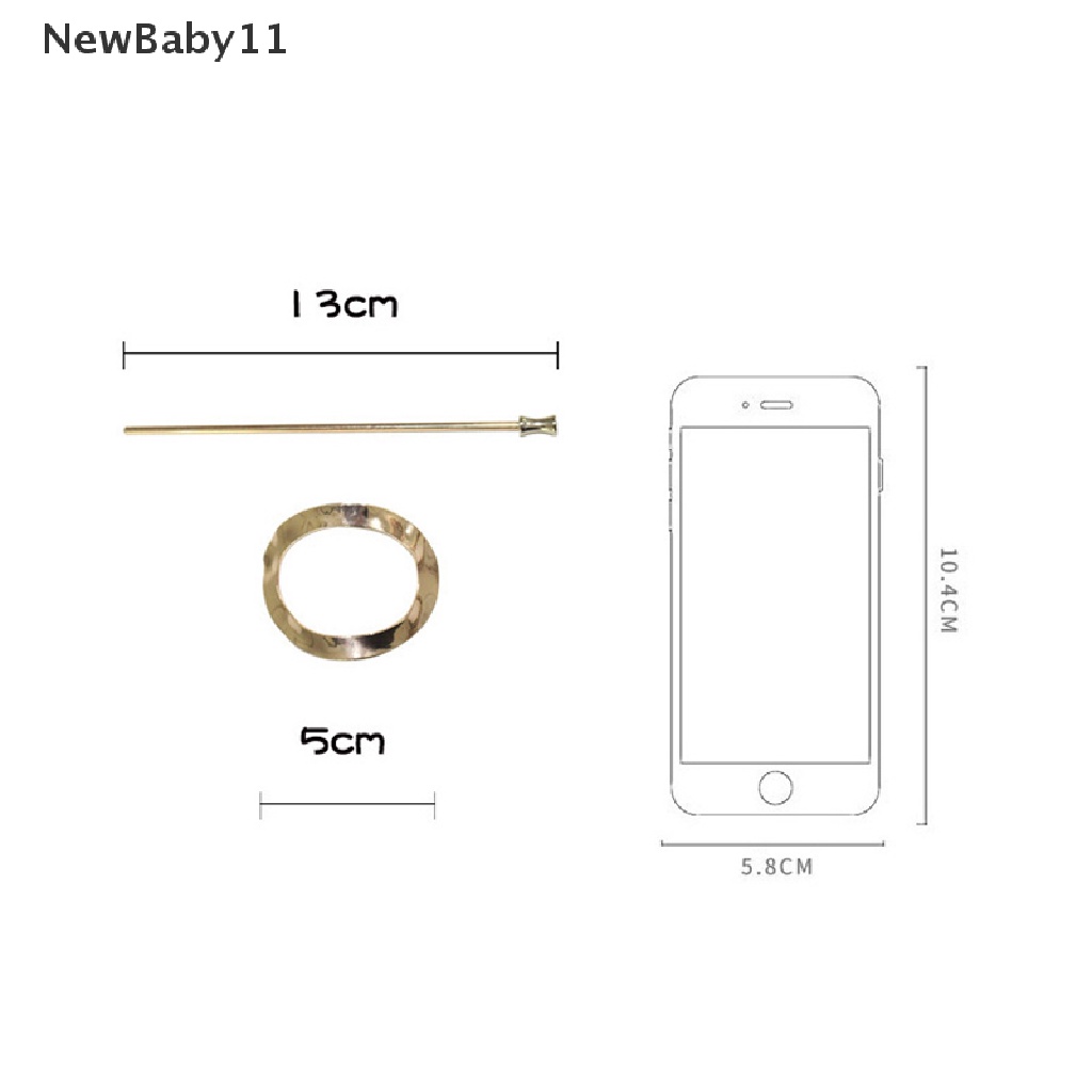 Kẹp Tóc Màu Vàng / Bạc Tạo Kiểu Tóc Đuôi Ngựa Thời Trang Cho Nữ