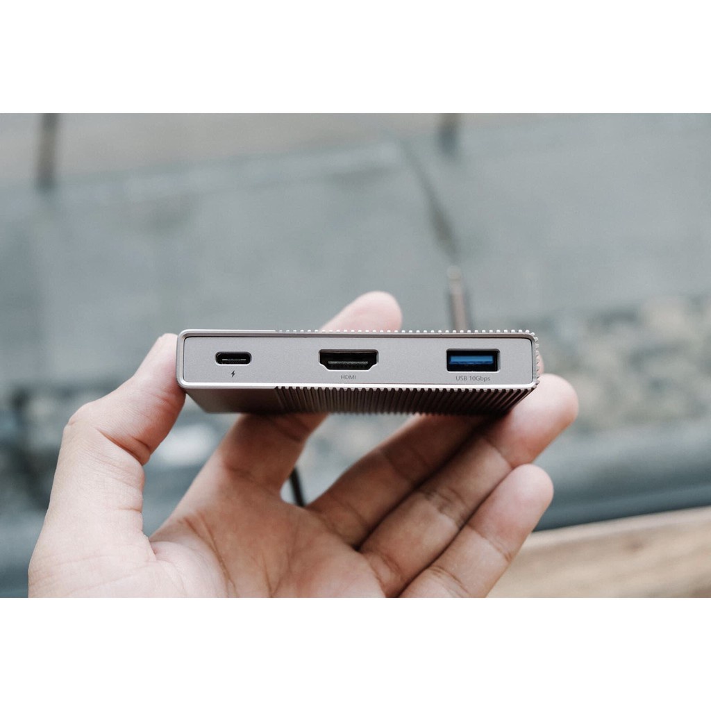 Cổng Chuyển/ Hub USB-C 6in1 HDMI 4K, USB 3.0, SD, MicroSD, USB-C, Jack 3.5mm GEN 2 HyperDrive