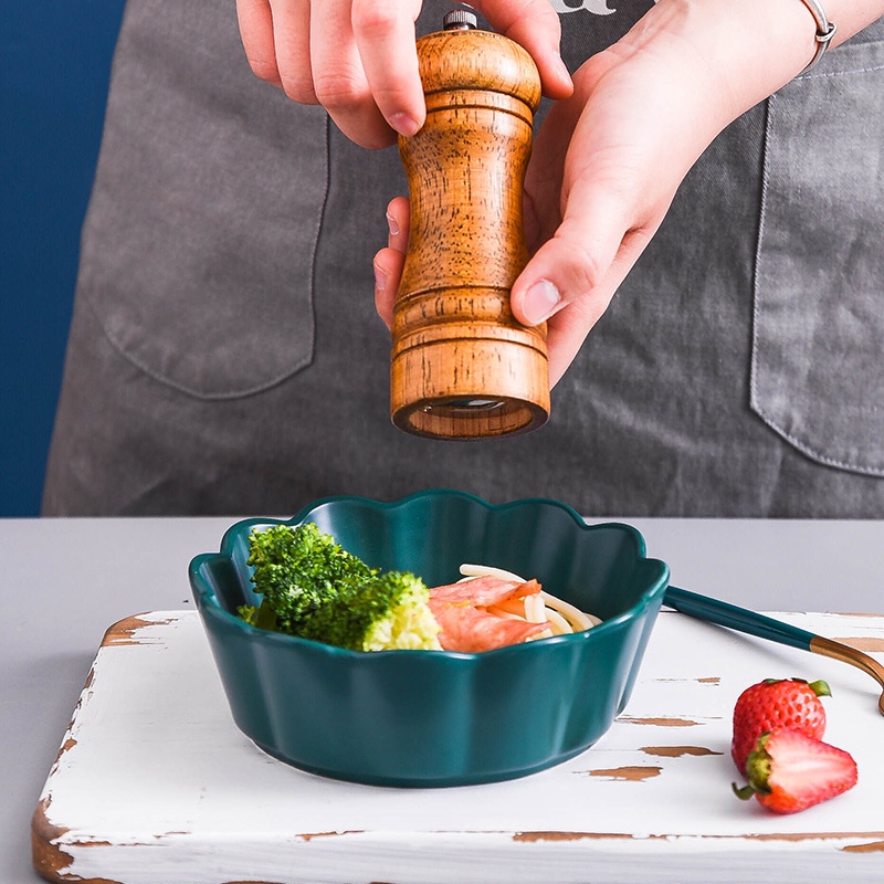 Chén dĩa bát tô gốm sứ hình hoa tông màu pastel cao cấp