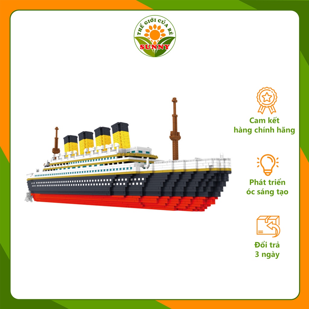 Bộ xếp hình Lego hình Titanic - Bộ đồ chơi trẻ em thông minh - Sunny
