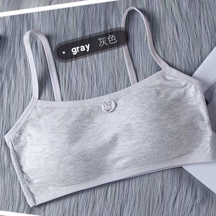 Áo Bra Cotton Hình Thỏ Học Sinh Kèm Mút Ngực, chất đẹp