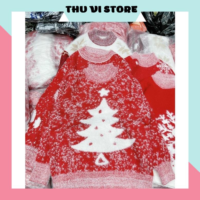 Áo Len Họa Tiết Noel Áo Len Nữ Form Rộng, Áo Len Giáng Sinh Xịn Xò Ấm Áp Mùa Đông (Kèm Ảnh Thật). | BigBuy360 - bigbuy360.vn