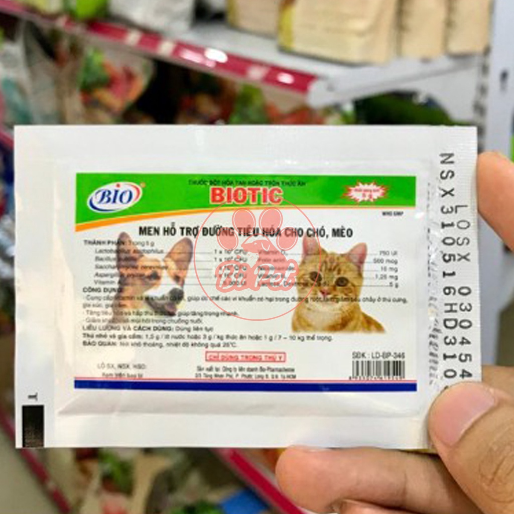 Men Tiêu Hóa Hỗ Trợ Đường Ruột Cho Chó Mèo BIOTIC 5g | Bi Pets