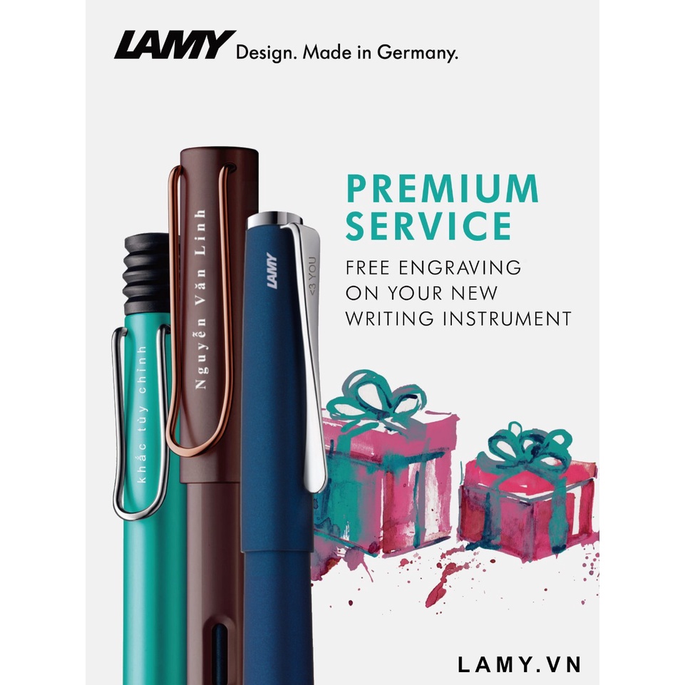 Bộ quà tặng cao cấp LAMY Gift set accent (Brillant LD 098) with metal gift box