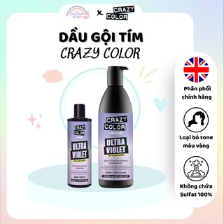 Dầu gội tím Crazy Color Ultra Violet khử ánh vàng cho tóc tẩy - The Color Thief