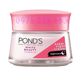 Kem dưỡng da trắng hồng rạng rỡ Ponds Bright Beauty Super Night Cream Ban Đêm 30gr