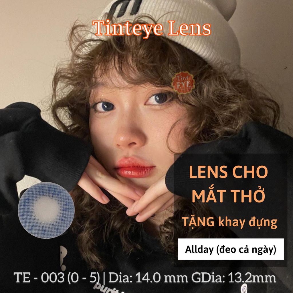 Lens cho Mắt Thở Deep Blue 0 - 5 độ