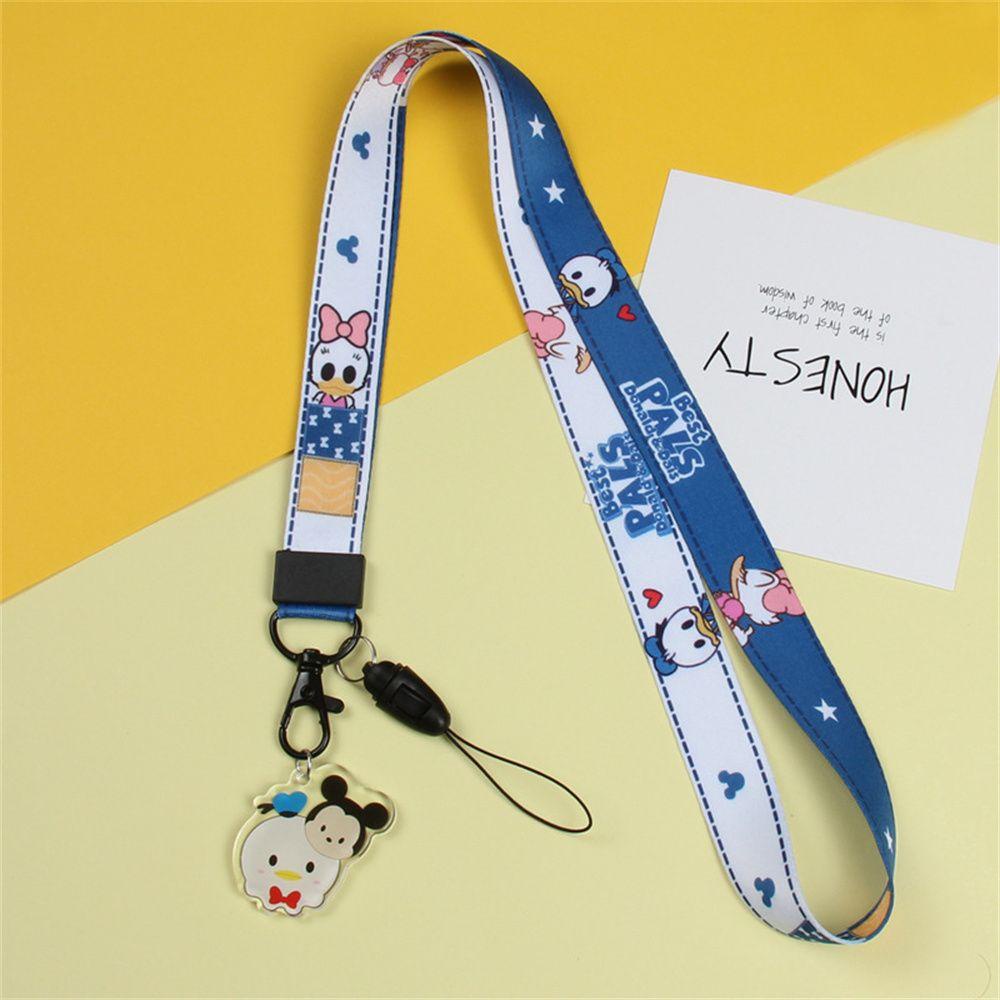 Glees Dây Đeo Điện Thoại Bằng Polyester Hình Anime Pikachu Chuột Mickey