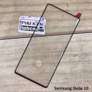 Dán Cường Lực Full Màn Hình Full Keo Samsung Note 10 Khoét Lỗ Cảm Biển