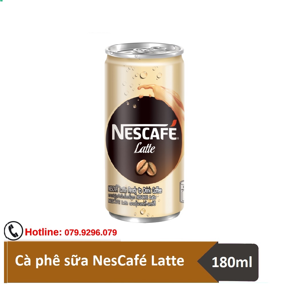 [SenXanh Emart] Combo 6 lon Cà phê sữa NesCafé Latte 180ml nhập khẩu Thái Lan