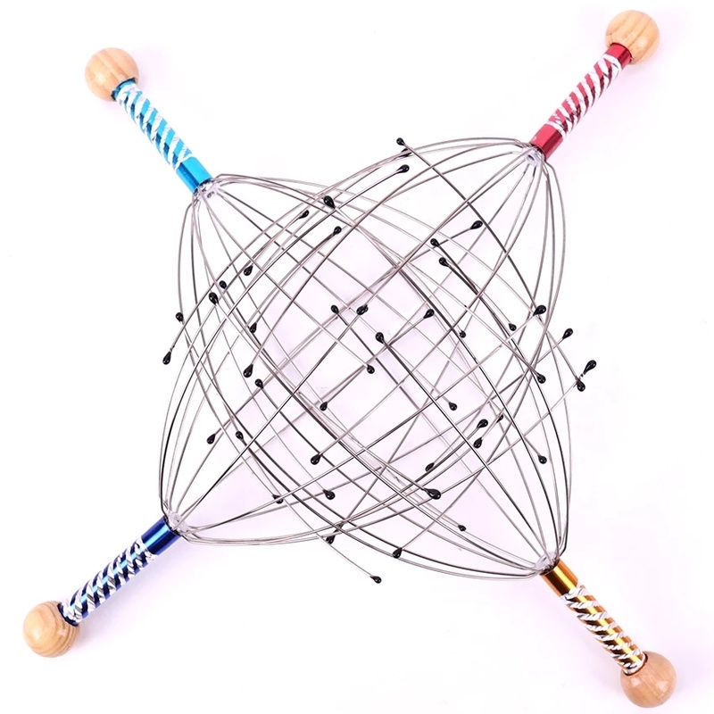 Dụng Cụ Mát Xa Đầu Giảm Căng Thẳng Màu Sắc Ngẫu Nhiên