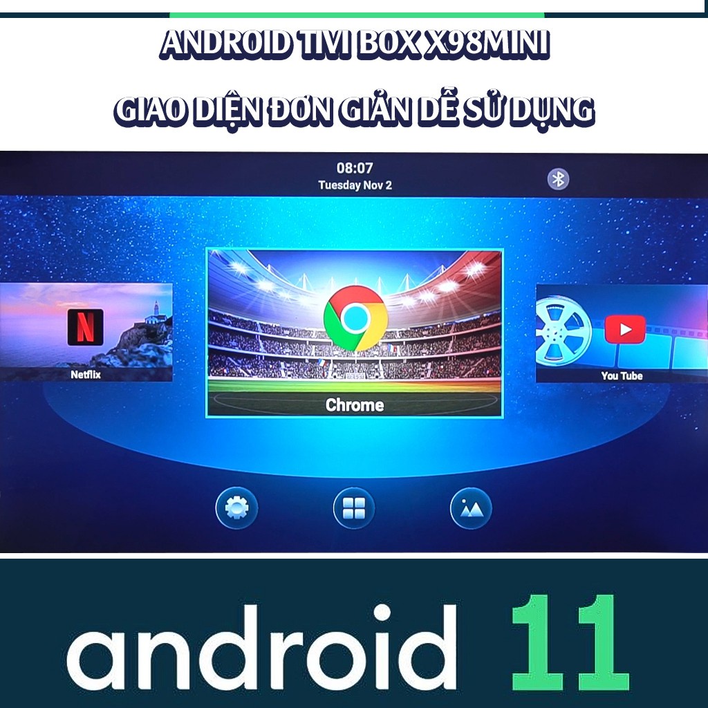 Android TV Box X98 mini - Amlogic S905W2, 2GB /16GB và 4GB /16GB  bộ nhớ trong, Android 11