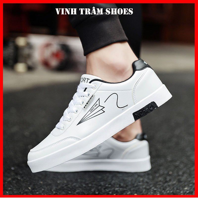 Giày thể thao nam sneakers cổ thấp đẹp hình máy bay, hàng sẵn kho từ 38-43