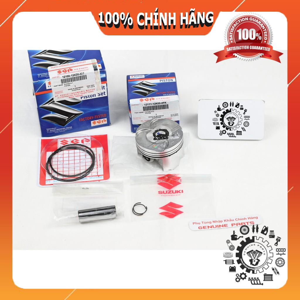 Bộ piston SATRIA FI, RAIDER FI, GSX, BANDIT nhập khẩu Suzuki Indo