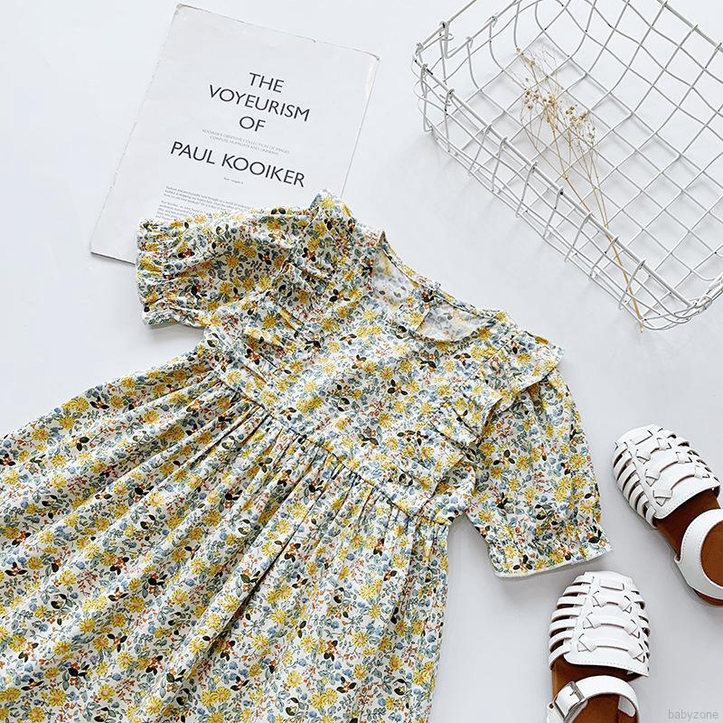 Đầm In Hoa Ngọt Ngào Cho Bé Gái